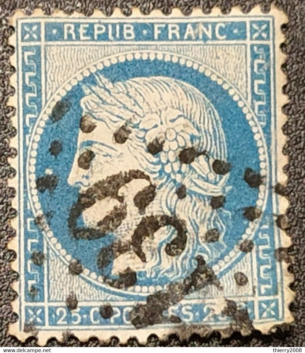 Cérès N° 60A (Variété, Point Devant Le Nez) Avec Oblitération Losange 2139  TB - 1871-1875 Ceres