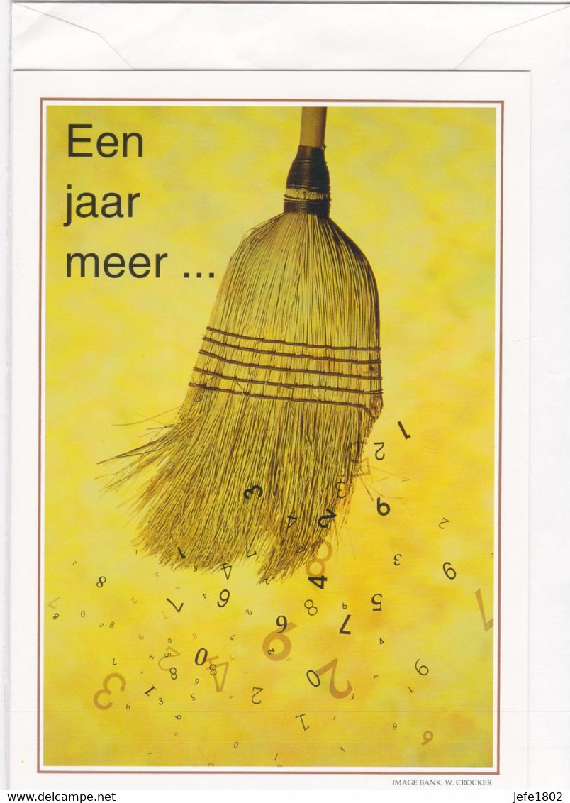 Postogram 102 N / 96 - Een Jaar Meer - W. Crocker, Image Ban - Borstel - Broom One Year More ... - Postogram