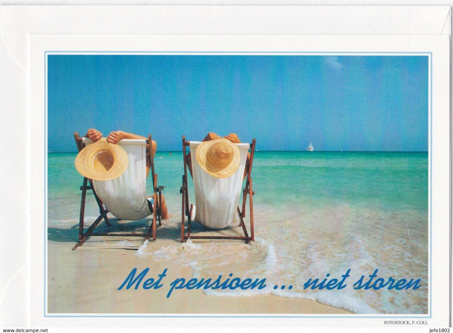 Postogram 103 N / 96 - Met Pensioen ... Niet Storen - P. Coll, Fotostock - On Pension ... Don't Disturb - Postogram