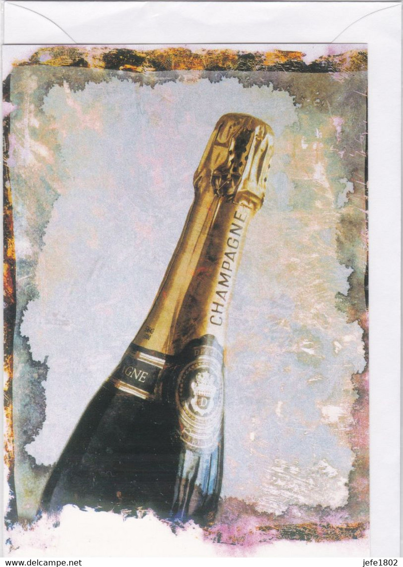 Postogram 120 / 97 - Champagne Fles - Laurence Dutton, Tony Stone - Bottle Of Champagne - Postogram