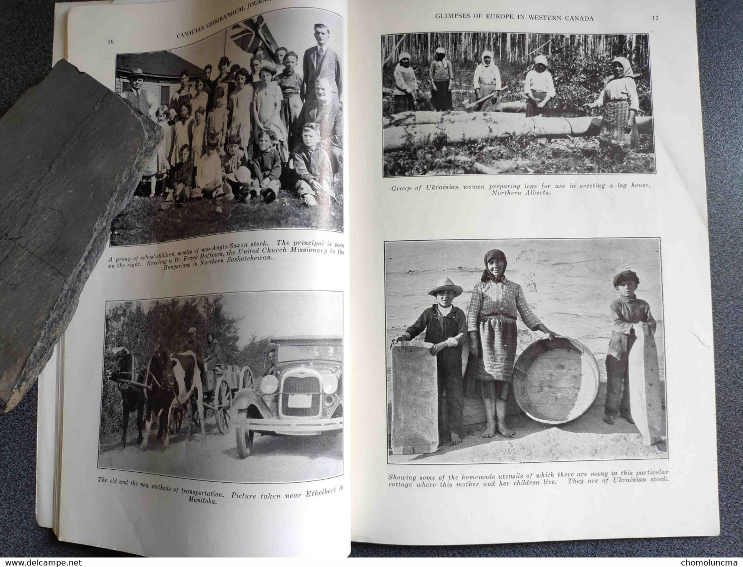 Canadian Geographical 1932 J. Europe In Western Nova Scotia Port Wine & Cod Fish Newfoundland San Marino Diego De Colon - Geographie