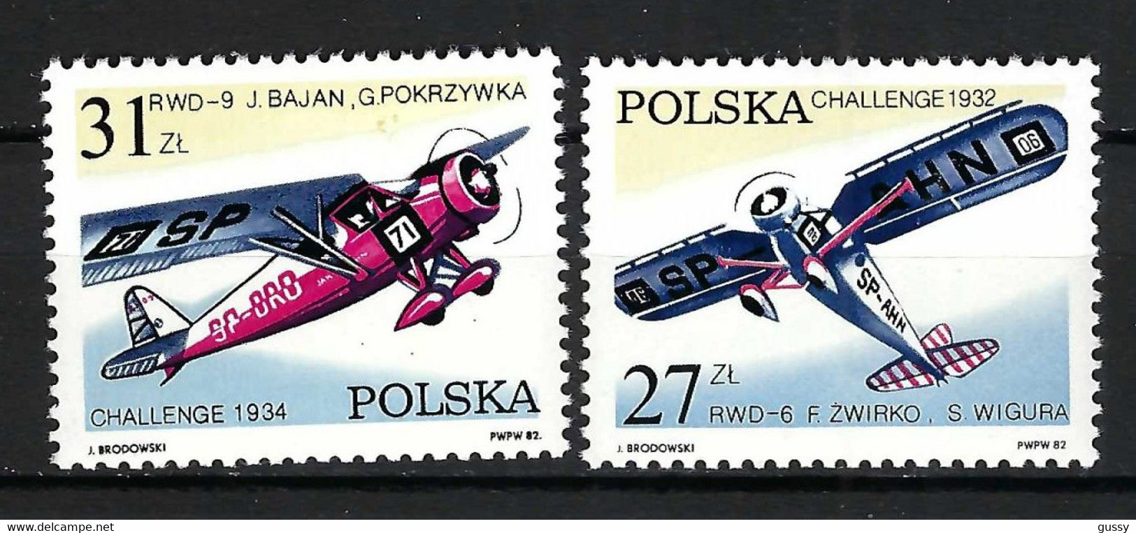 POLOGNE 1982: TP "Avions" Neufs** - Ongebruikt