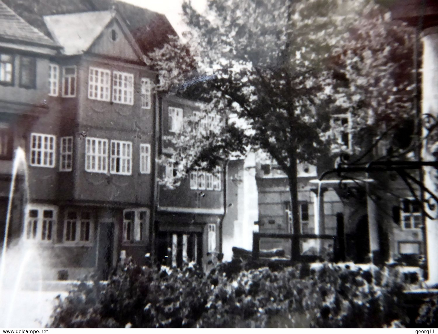 Schleusingen - Marktplatz Brunnen -  Kleinformat - Echt Foto - DDR 1964 Thüringen - Schleusingen