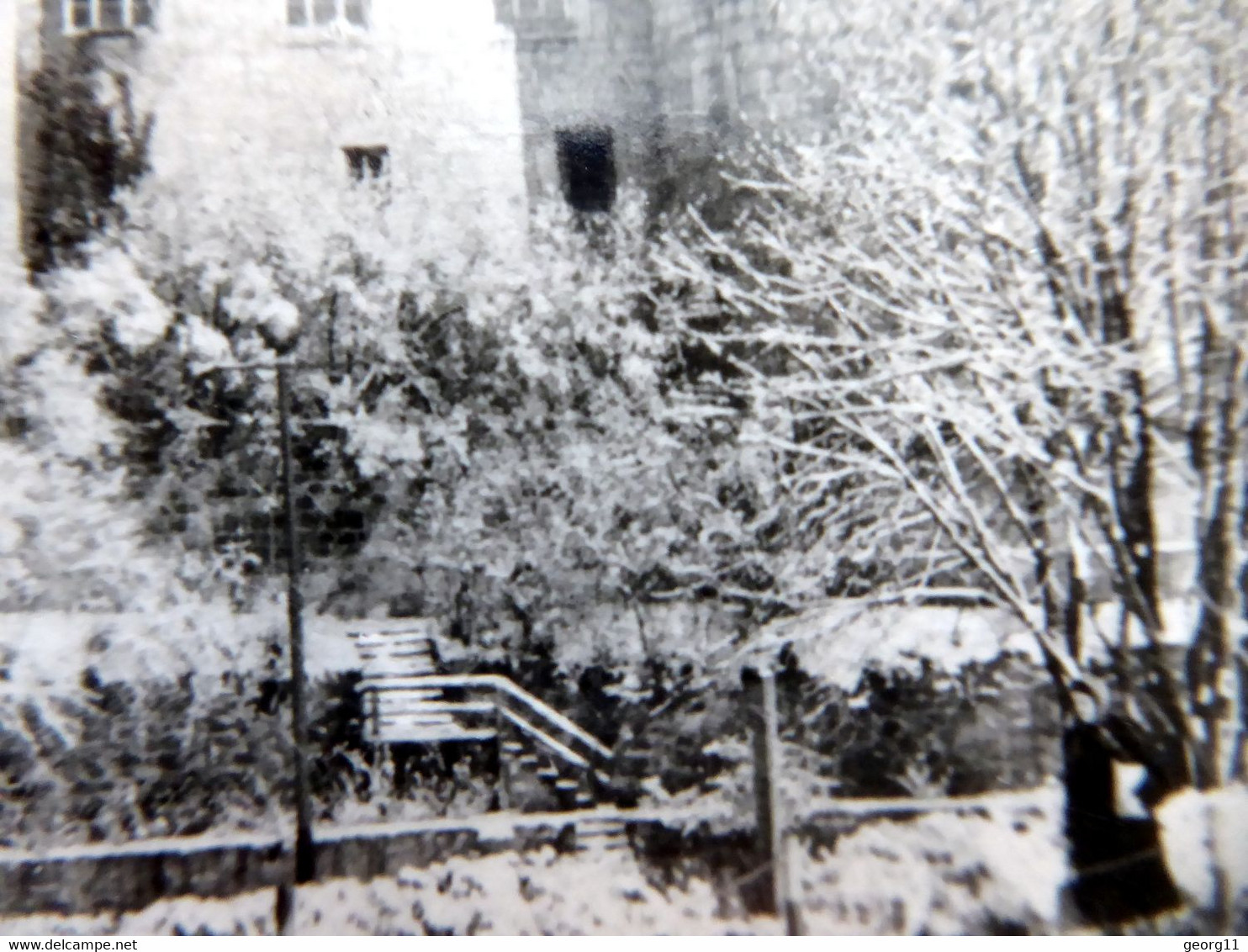 Schleusingen - Bertholdsburg - Winter - Kleinformat - Echt Foto - DDR 1957 - Thüringen - Schleusingen