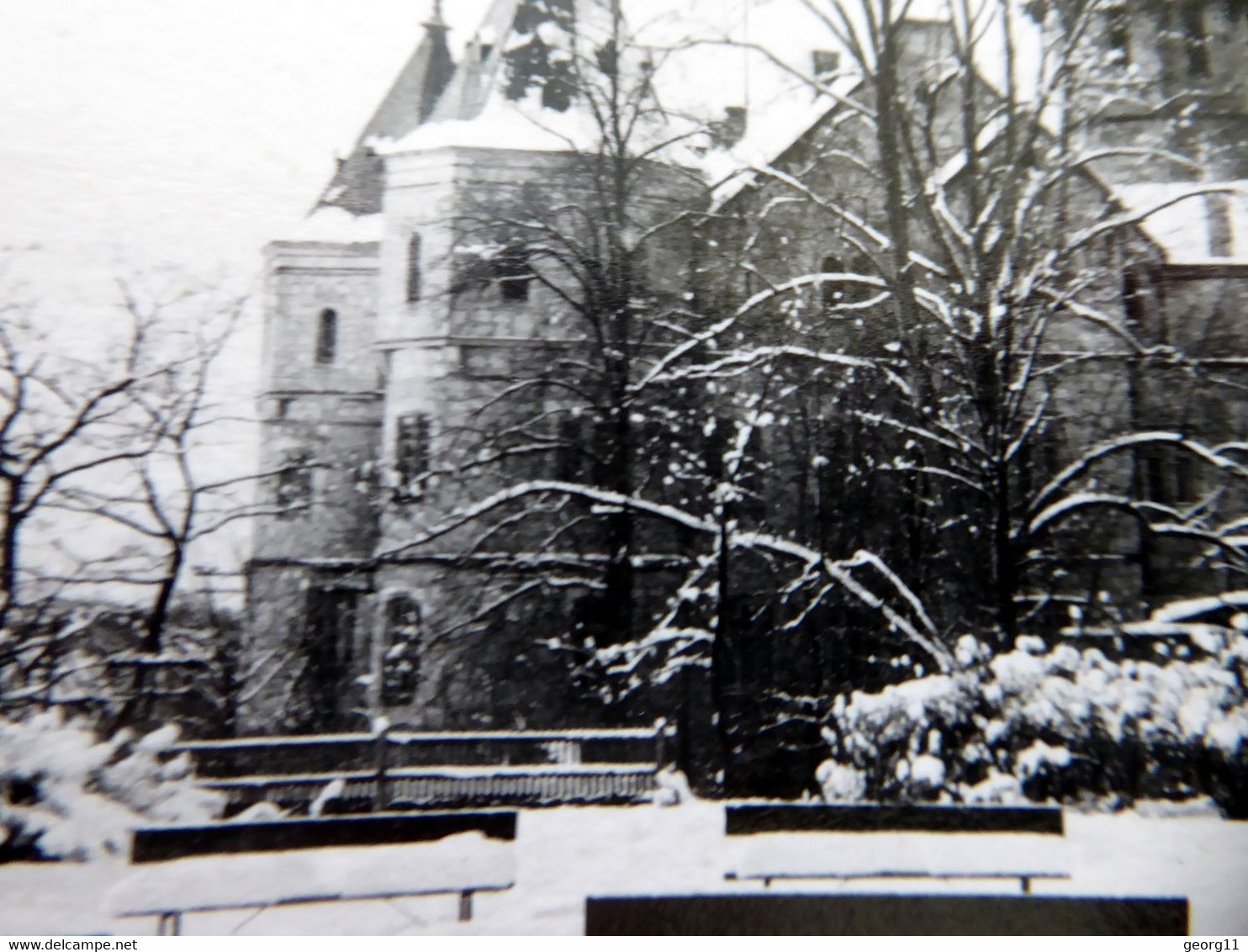 Schleusingen - Schloss Bertholdsburg - Winter - Kleinformat - Echt Foto - DDR 1962 - Thüringen - Schleusingen