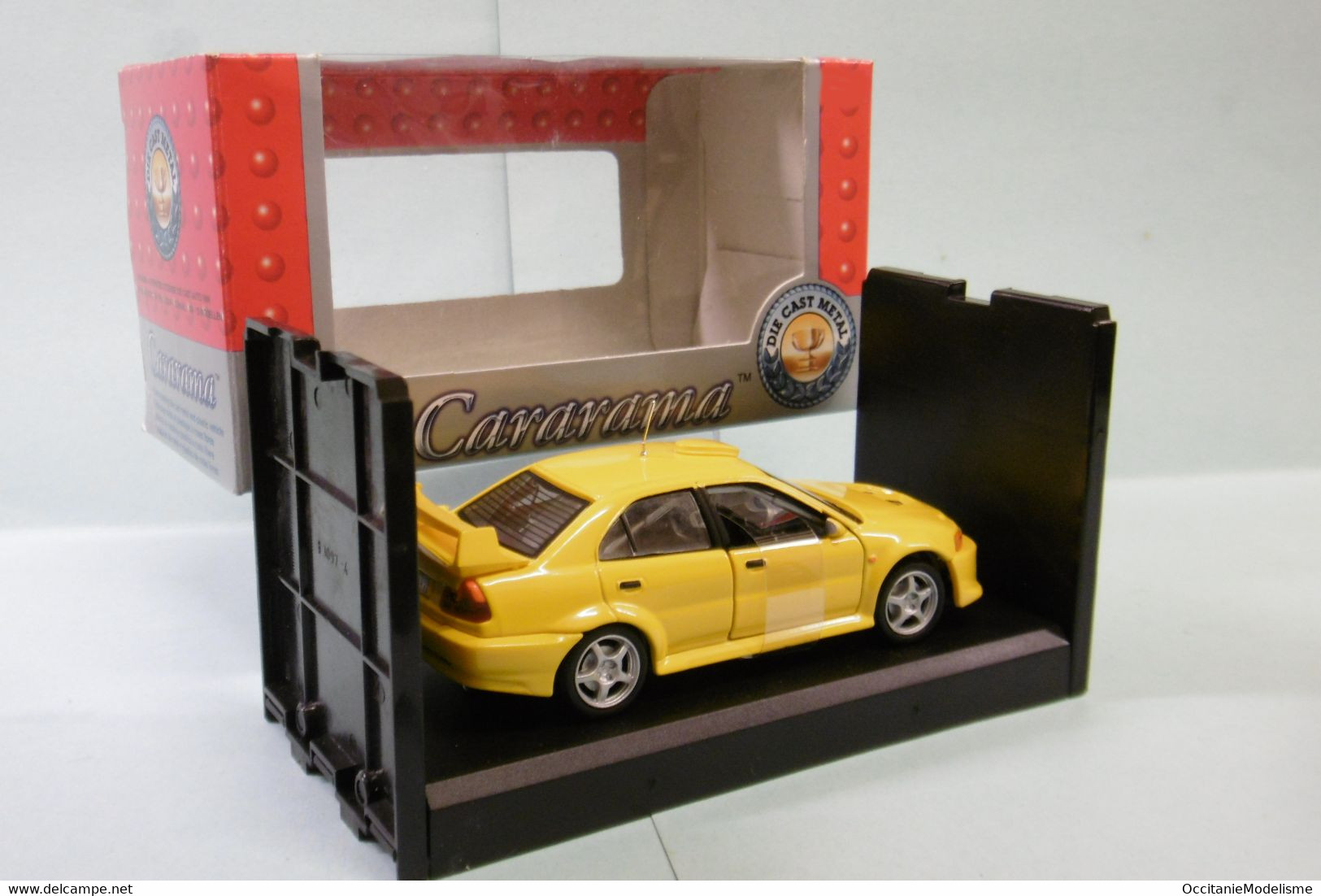 Cararama / Hongwell - MITSUBISHI LANCER EVOLUTION VI WRC Jaune BO 1/43 - Cararama (Oliex)