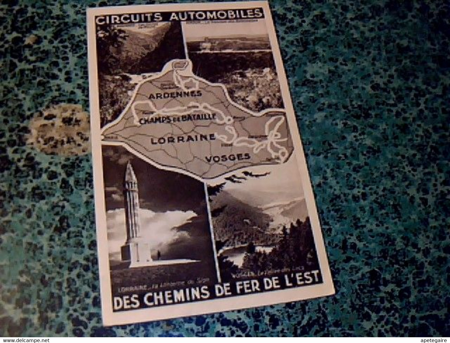 Vieux Papier Dépliant Circuit Automobile Des Chemins De Fer De L'est Circuit Des Champs De Bataille Des Vosges..année ? - Europe