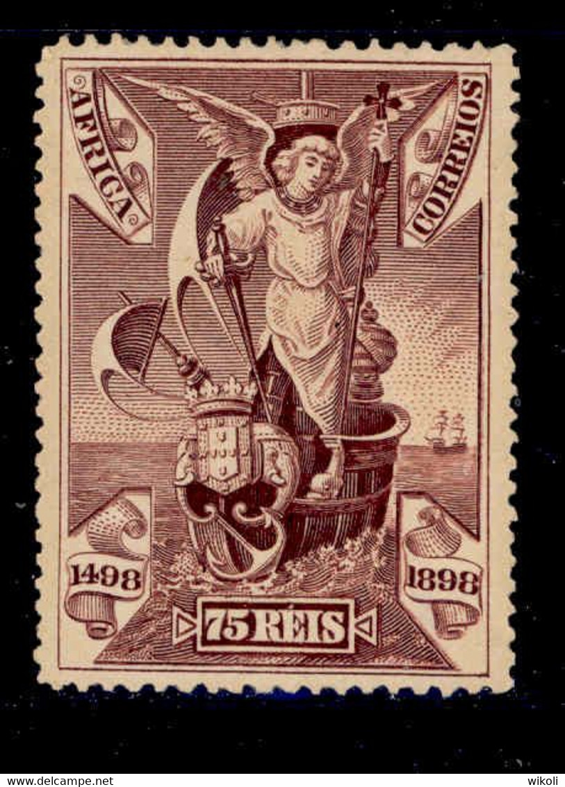 ! ! Portuguese Africa - 1898 Vasco Gama 75 R - Af. 06 - No Gum - Portugiesisch-Afrika