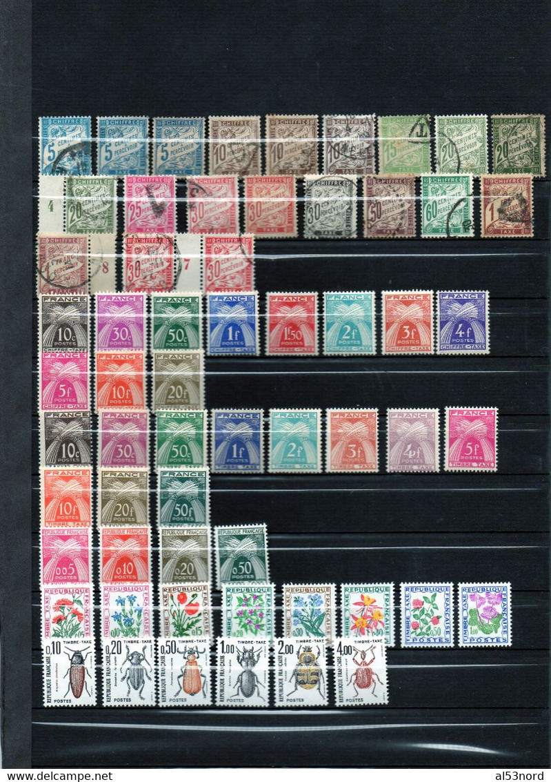 LOT DE TIMBRES TAXE. - Sonstige & Ohne Zuordnung