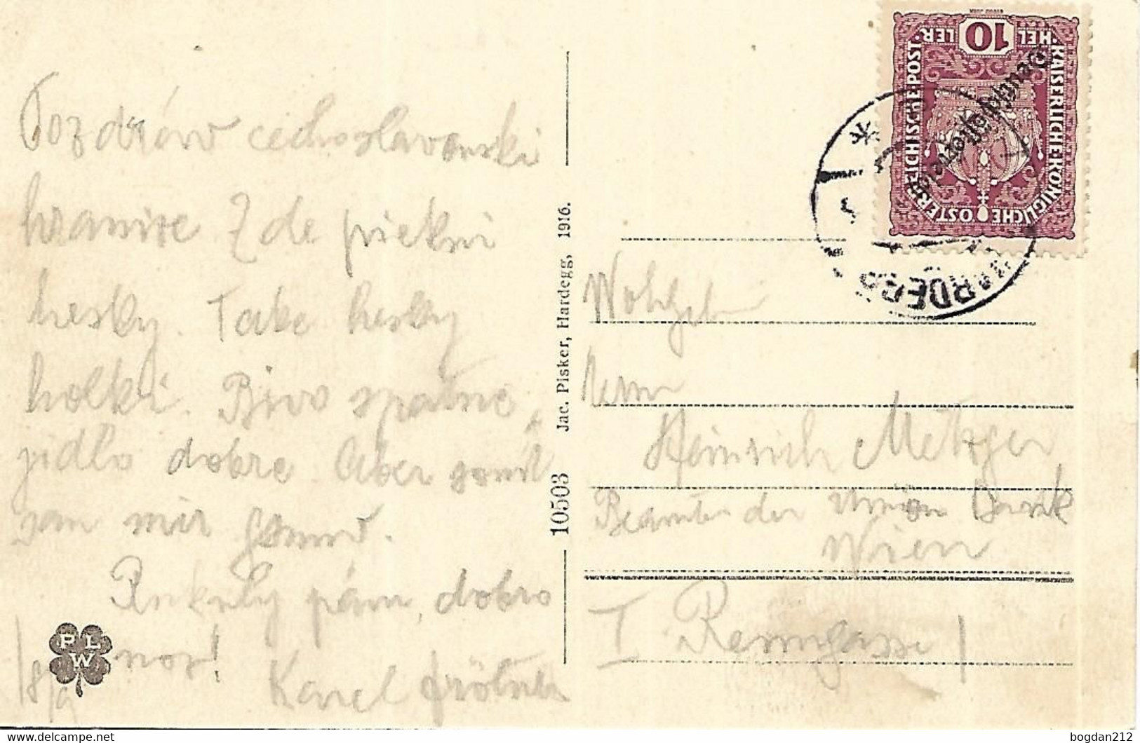 1916 - HARDEGG , Gute Zustand, 2 Scan - Hollabrunn