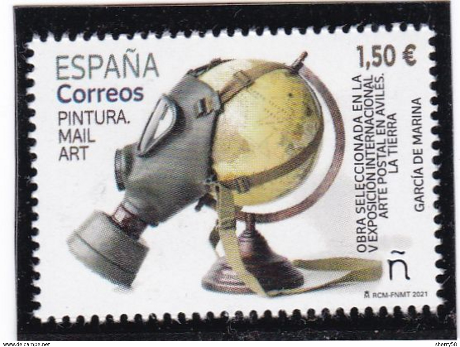 2021-ED. 5479 - Pintura.- 2021. Mail Art.  V Exposición Internacional Arte Postal En Avilés. La Tierra - NUEVO - Unused Stamps