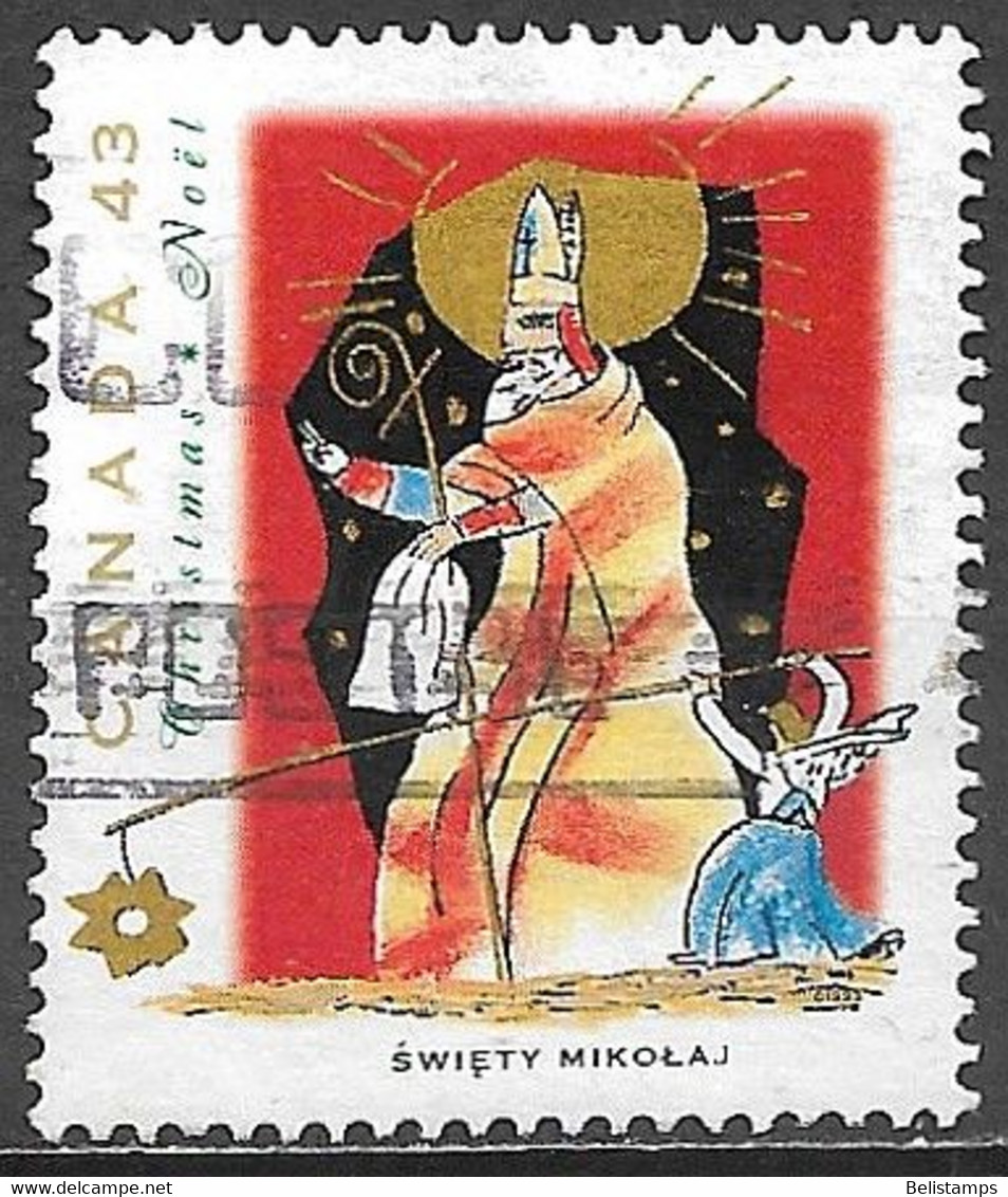 Canada 1993. Scott #1499 (U) Christmas, Swiety Mikolaj - Usados