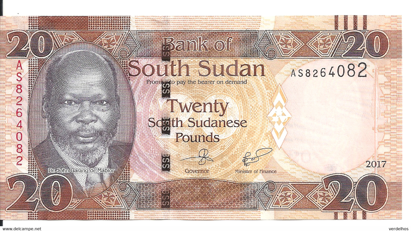 SOUDAN SOUTH 20 POUNDS 2017 UNC P 13 C - Sudan