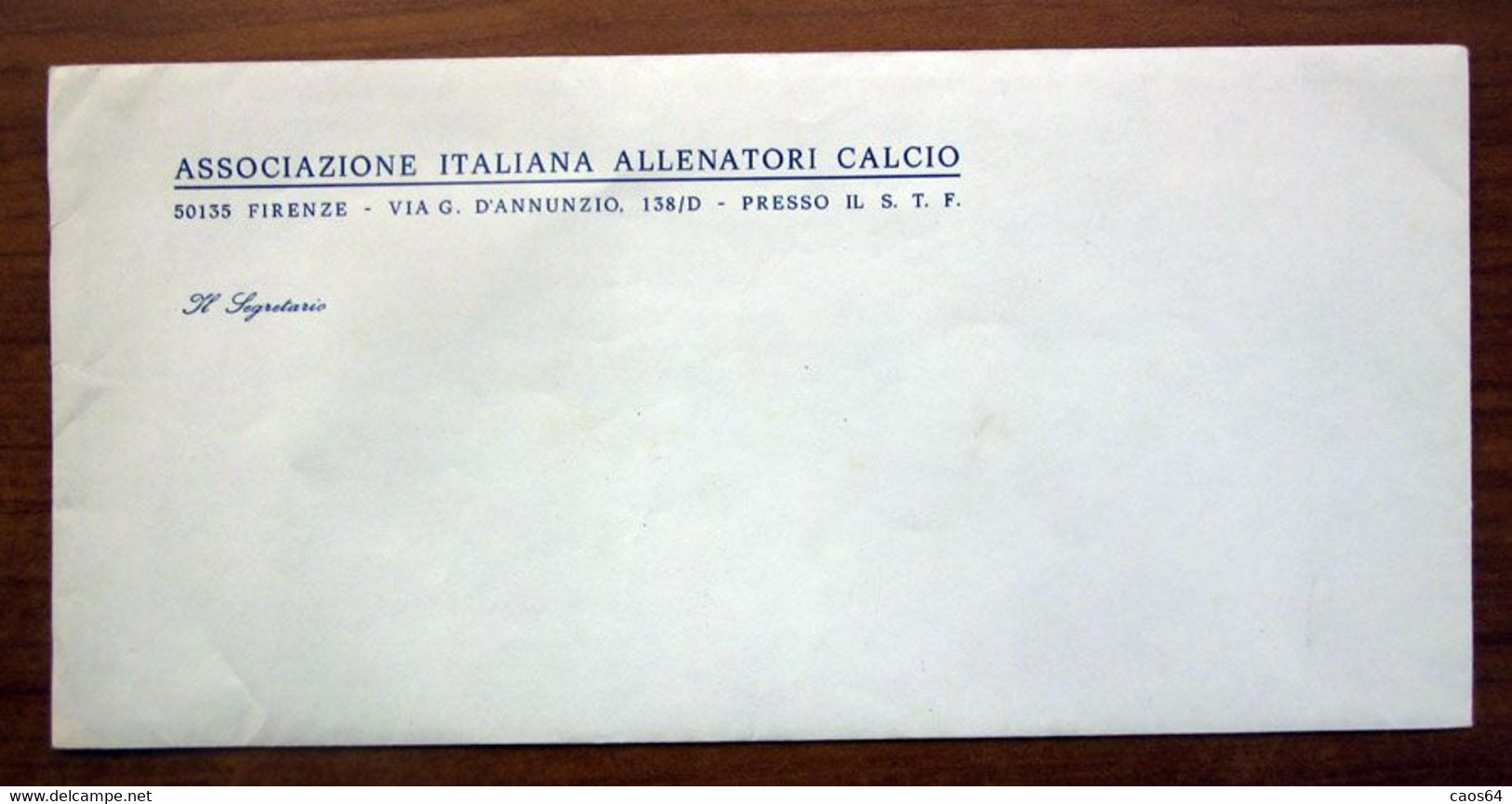 Associazione Italiana Allenatori Calcio. Lettera A Claudio Sala Firmata Russiano - Autographes