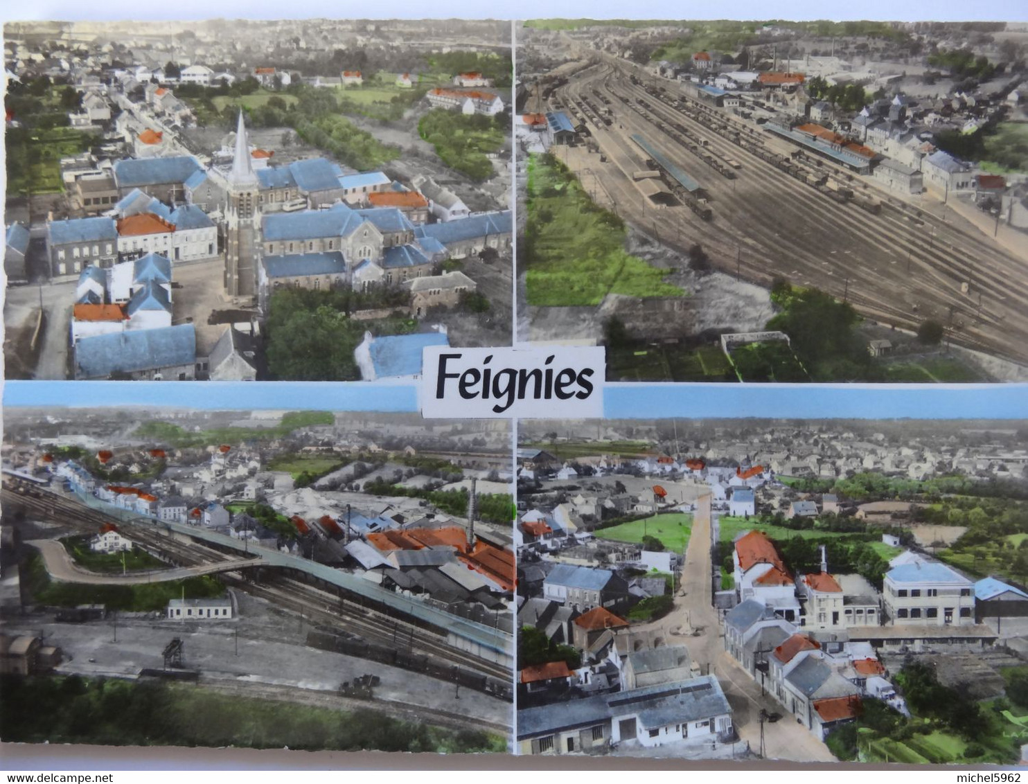 FEIGNIES CARTE MULTI VUES LAPIE - Feignies