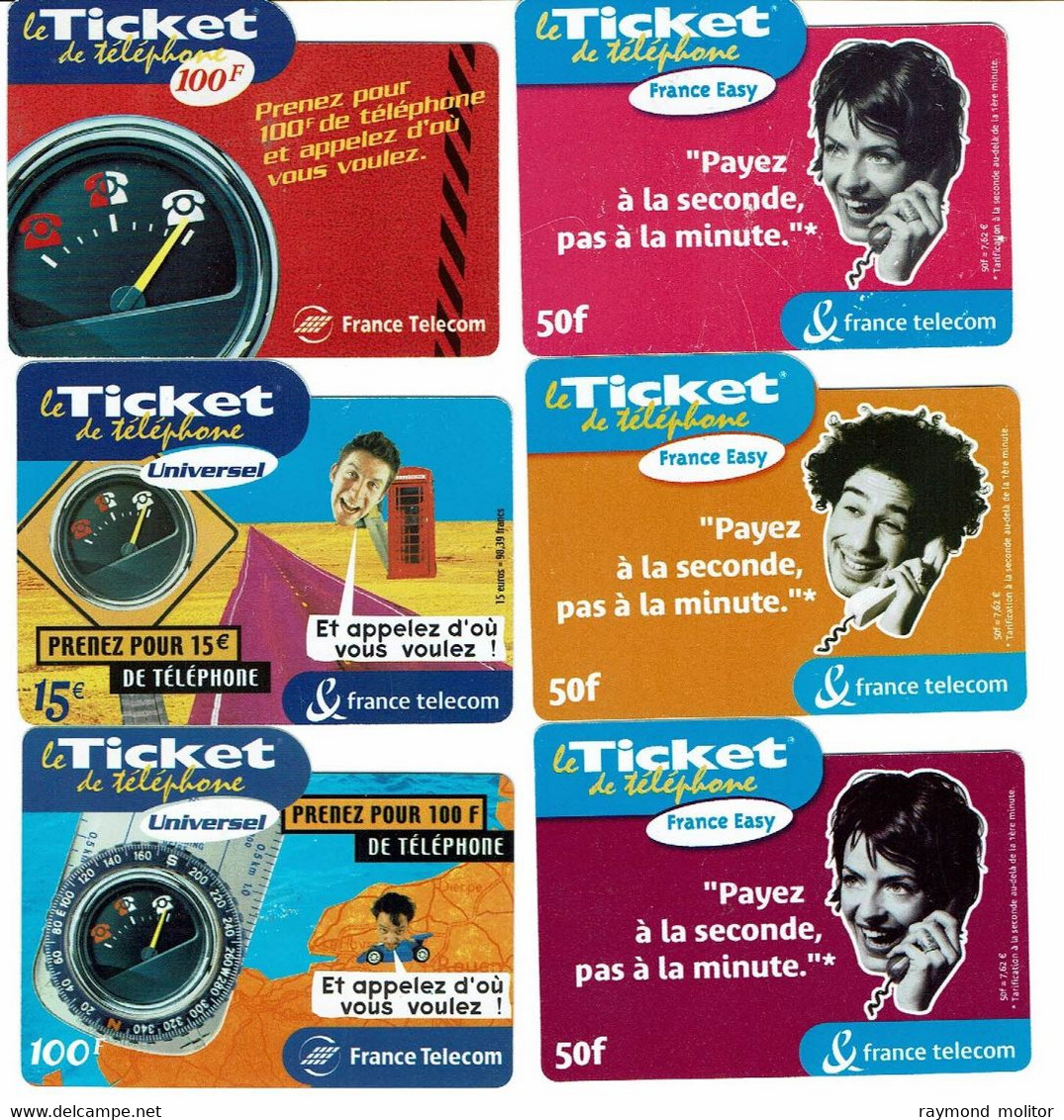 Le Ticket De Téléphone Lot De 6 - Tickets FT