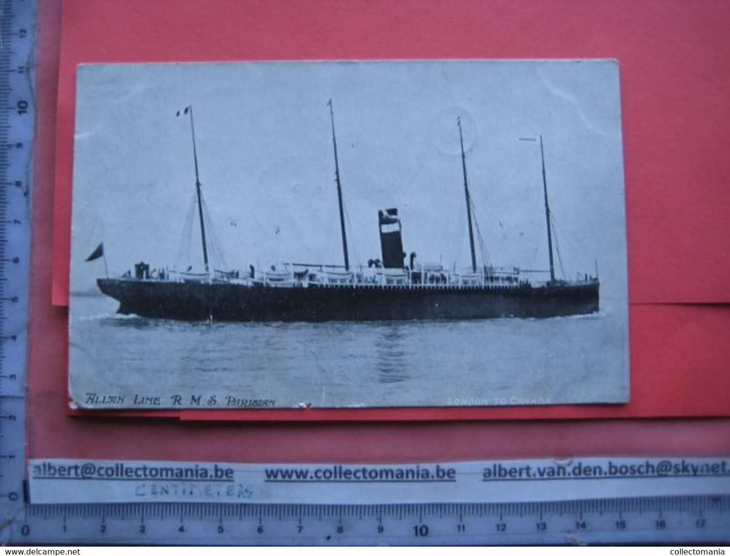 PASSAGIERSCHEPEN Allan Line RMS  R.M.S.  PARISIAN - Paquebote