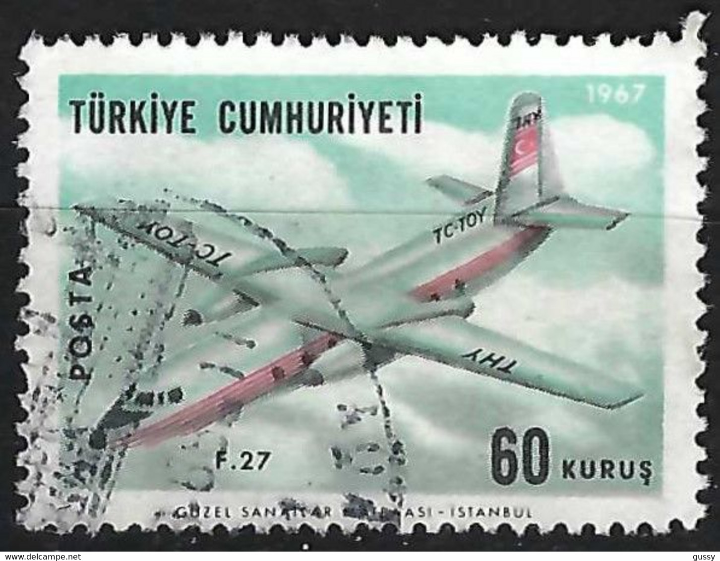 TURQUIE 1967:  TP  Obl. - Luftpost