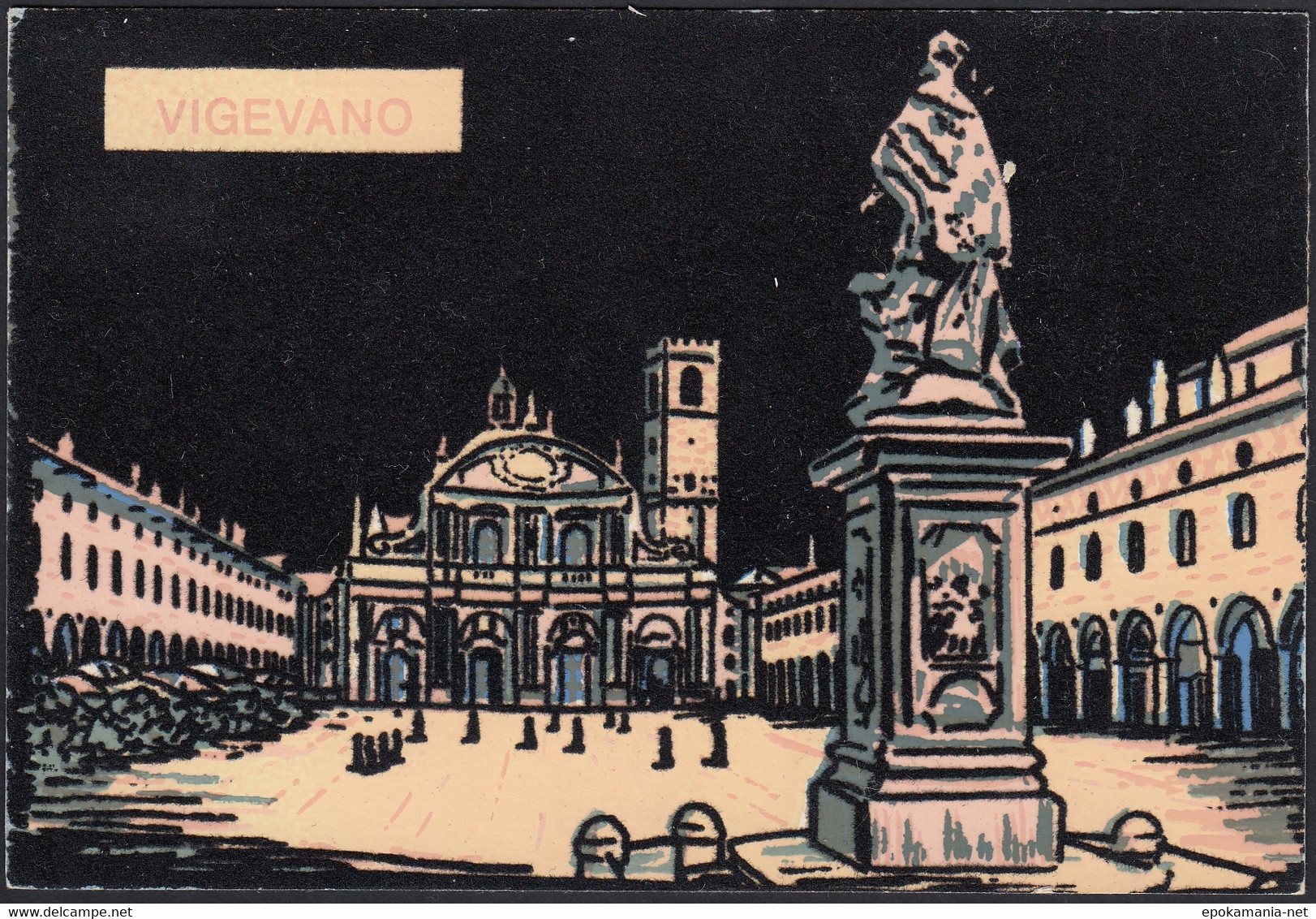 AD5502 Vigevano (PV) - La Piazza - Cartolina Postale - Postcard - Vigevano