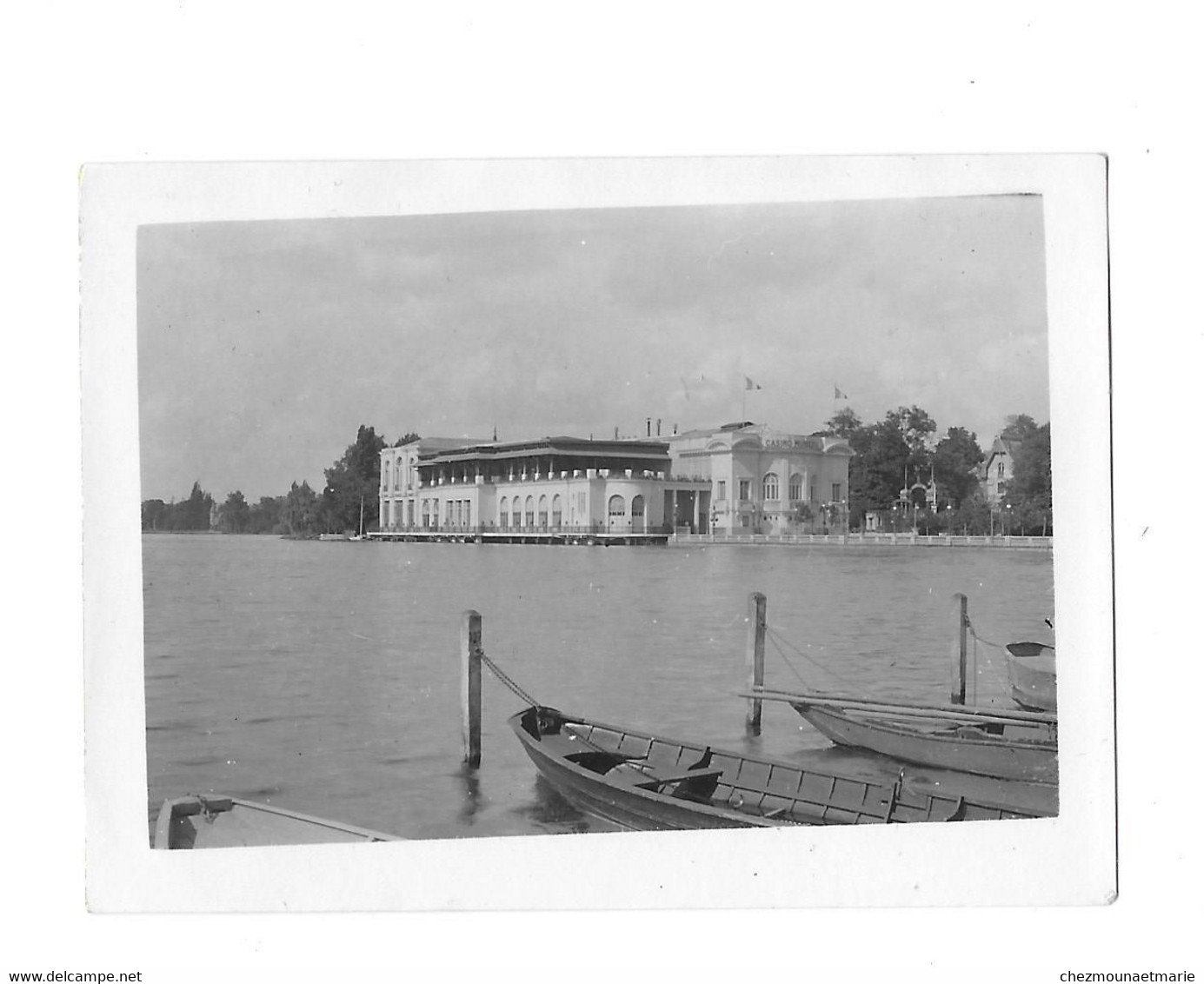 1935 CASINO D ENGHIEN - PHOTO 9*6.5 CM - VAL D OISE - Barcos
