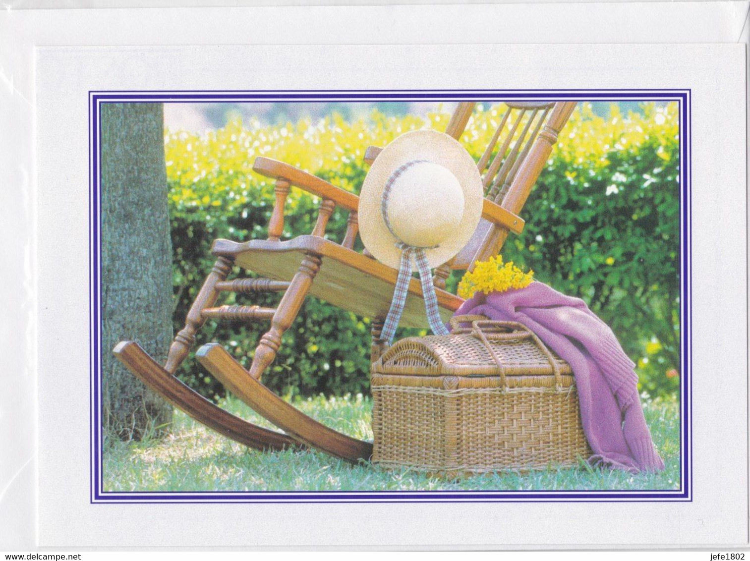 Postogram 121 / 97 - Ontspanning In De Tuin - Fotostock - Relaxed In The Garden - Postogram