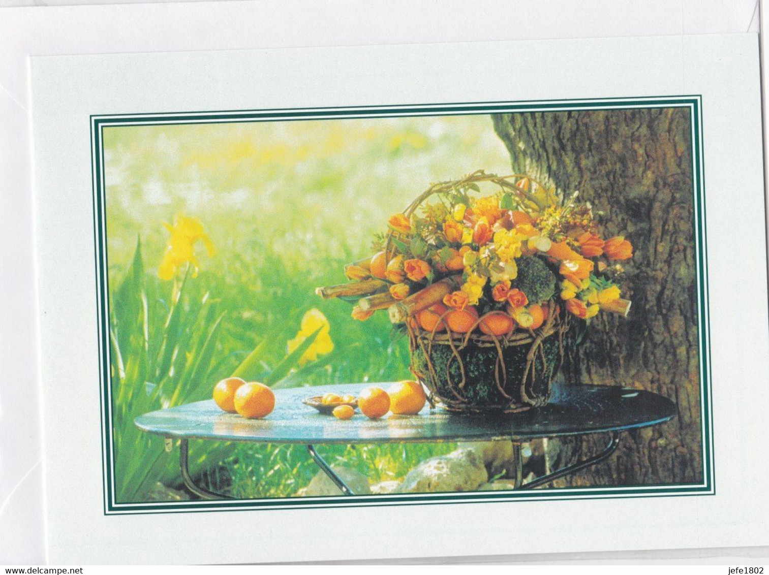 Postogram 122 / 97 - Fruitkorf - Fotostock - Flowers - Fruit - Basket - Postogram