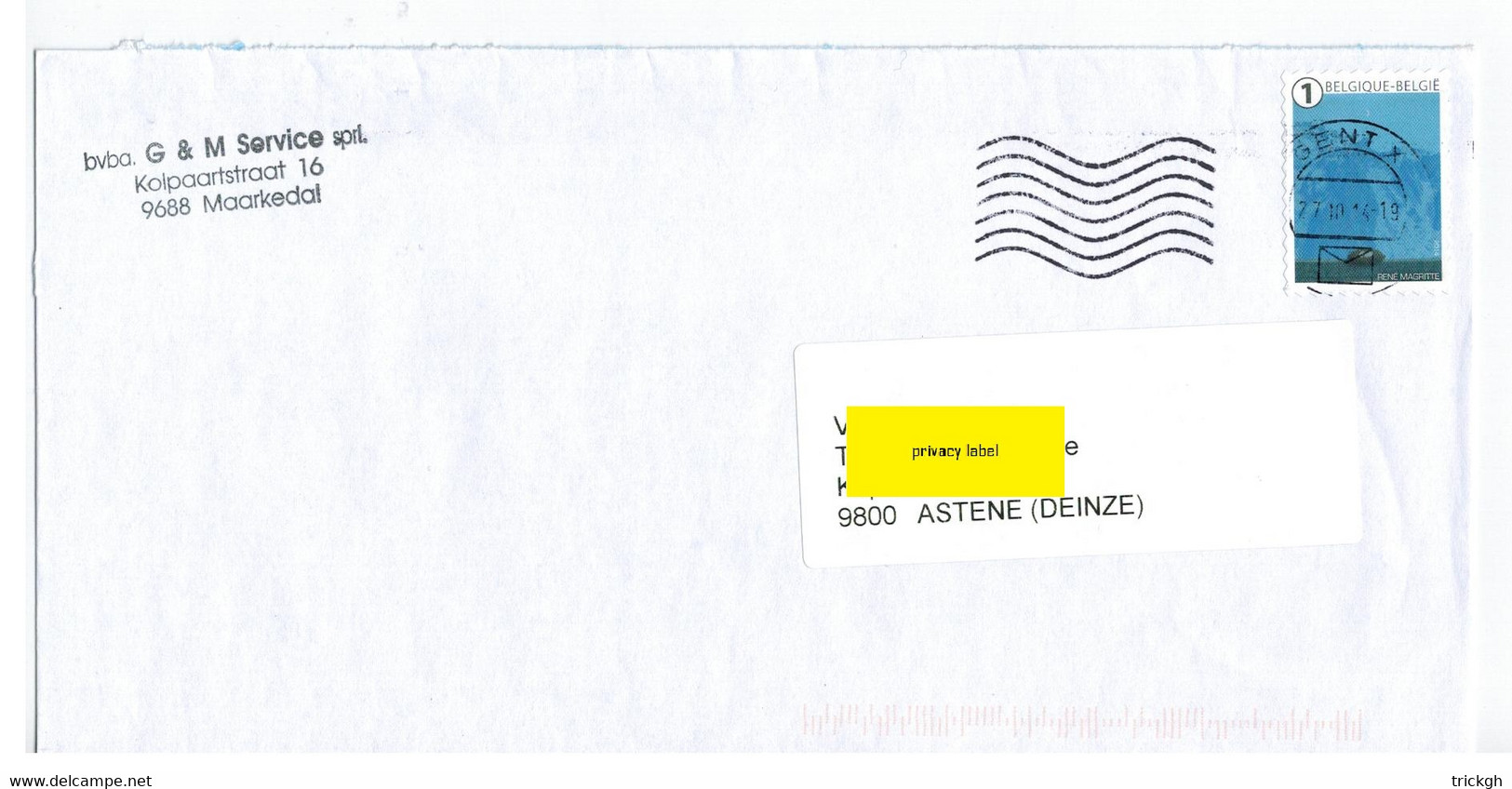 Maarkedal 2014 >> Deinze / Magritte - Lettres & Documents