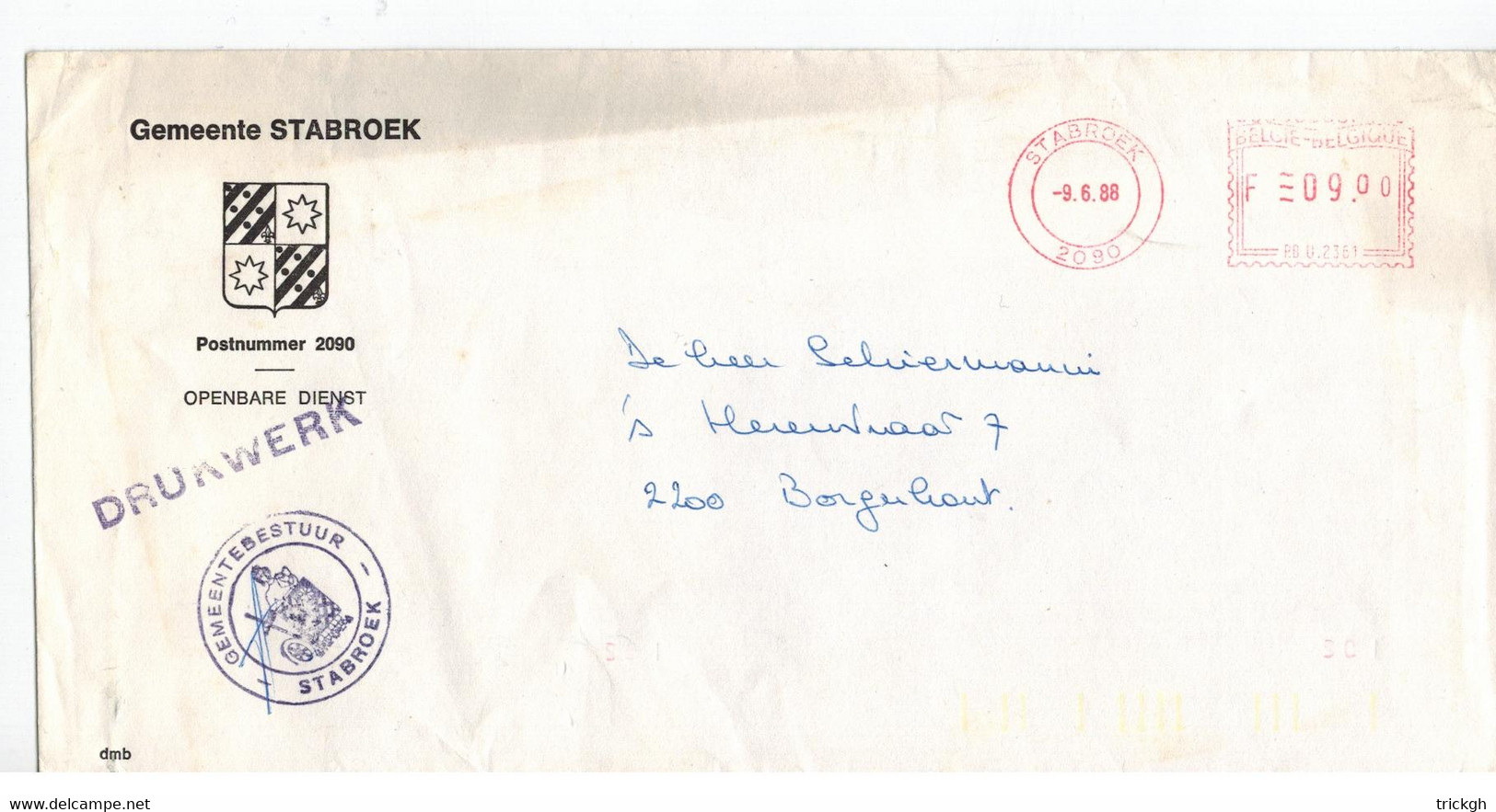 Stabroek 1988 / Gemeente Commune - Altri & Non Classificati