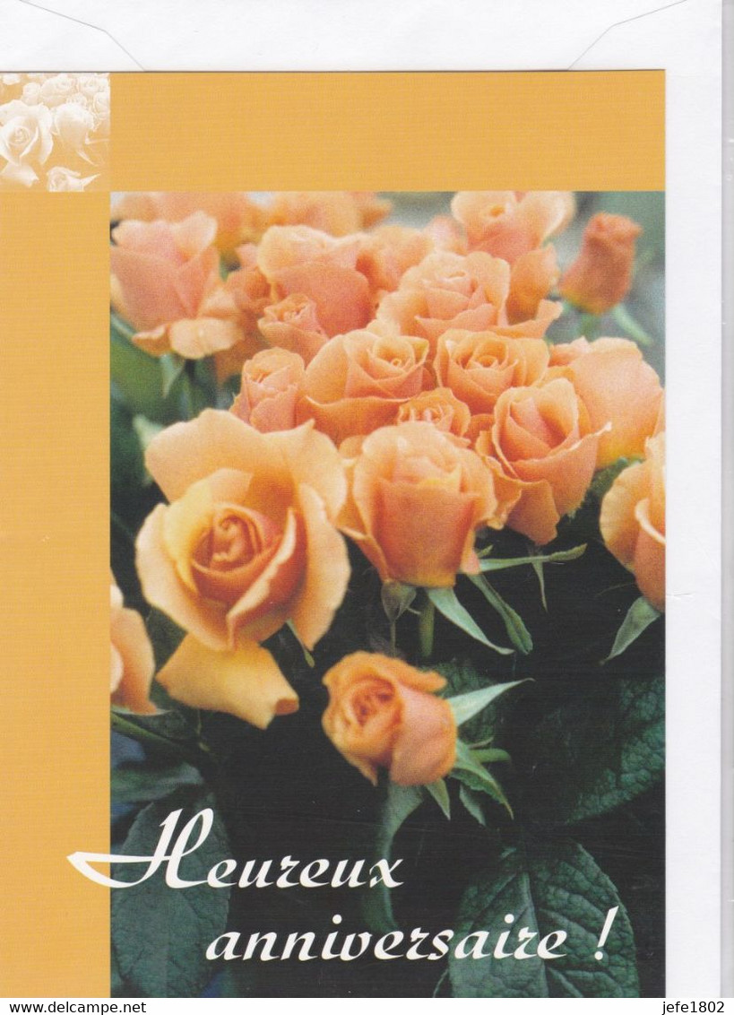 Postogram 150 F / 99 - Heureux Anniversaire ! - Pink Roses - Postogram