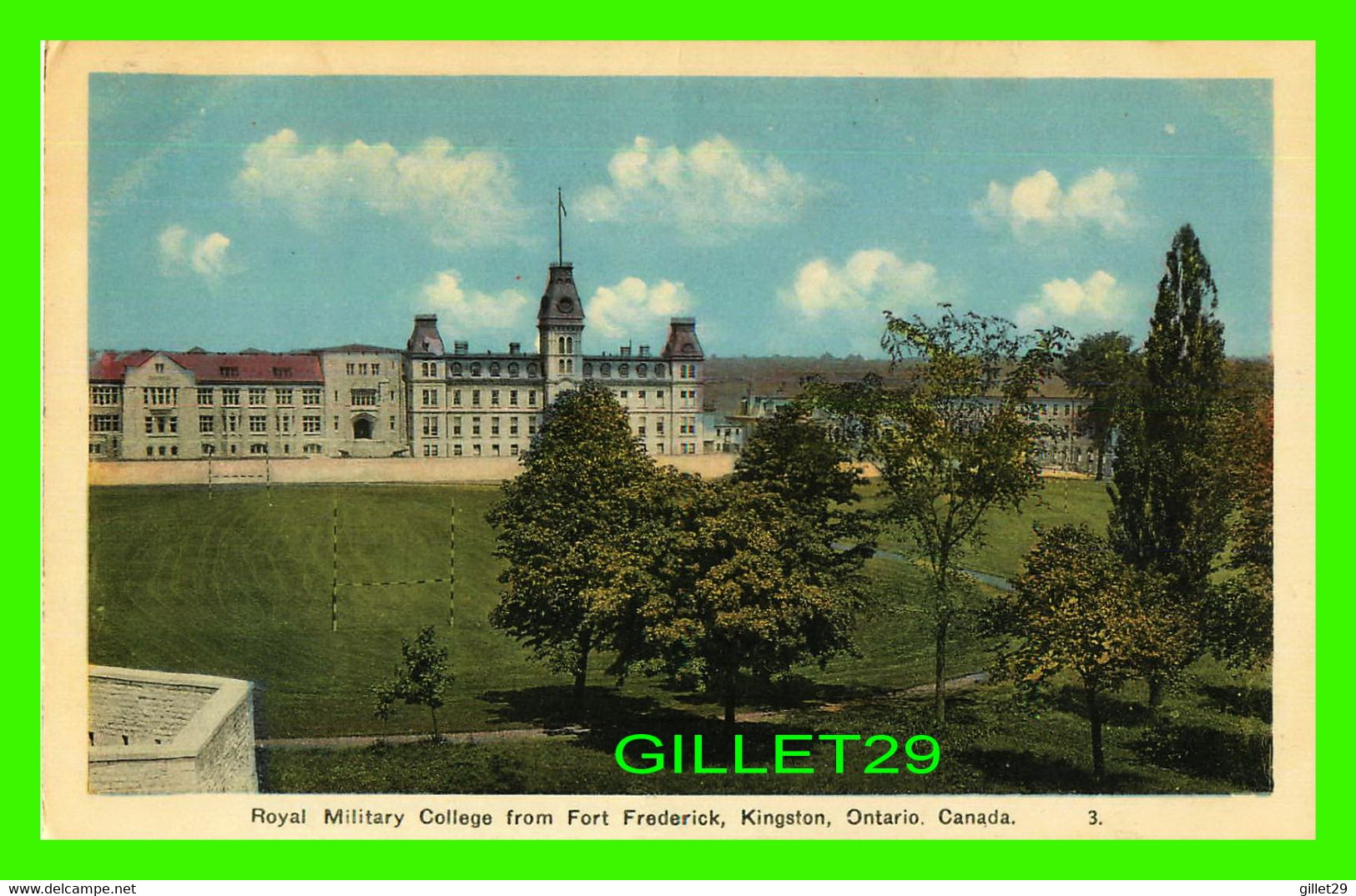 KINGSTON, ONTARIO - ROYAL MILITARY COLLEGE FROM FORT FREDERICK -  PECO - - Kingston