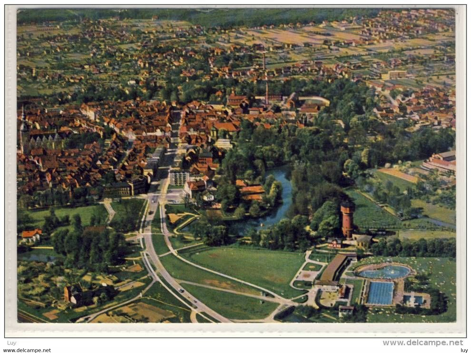 WOLFENBÜTTEL - Luftbild, Fliegeraufnahme, Panorama M. Marienkirche Und Stadtbad, Flugaufnahme - Wolfenbuettel