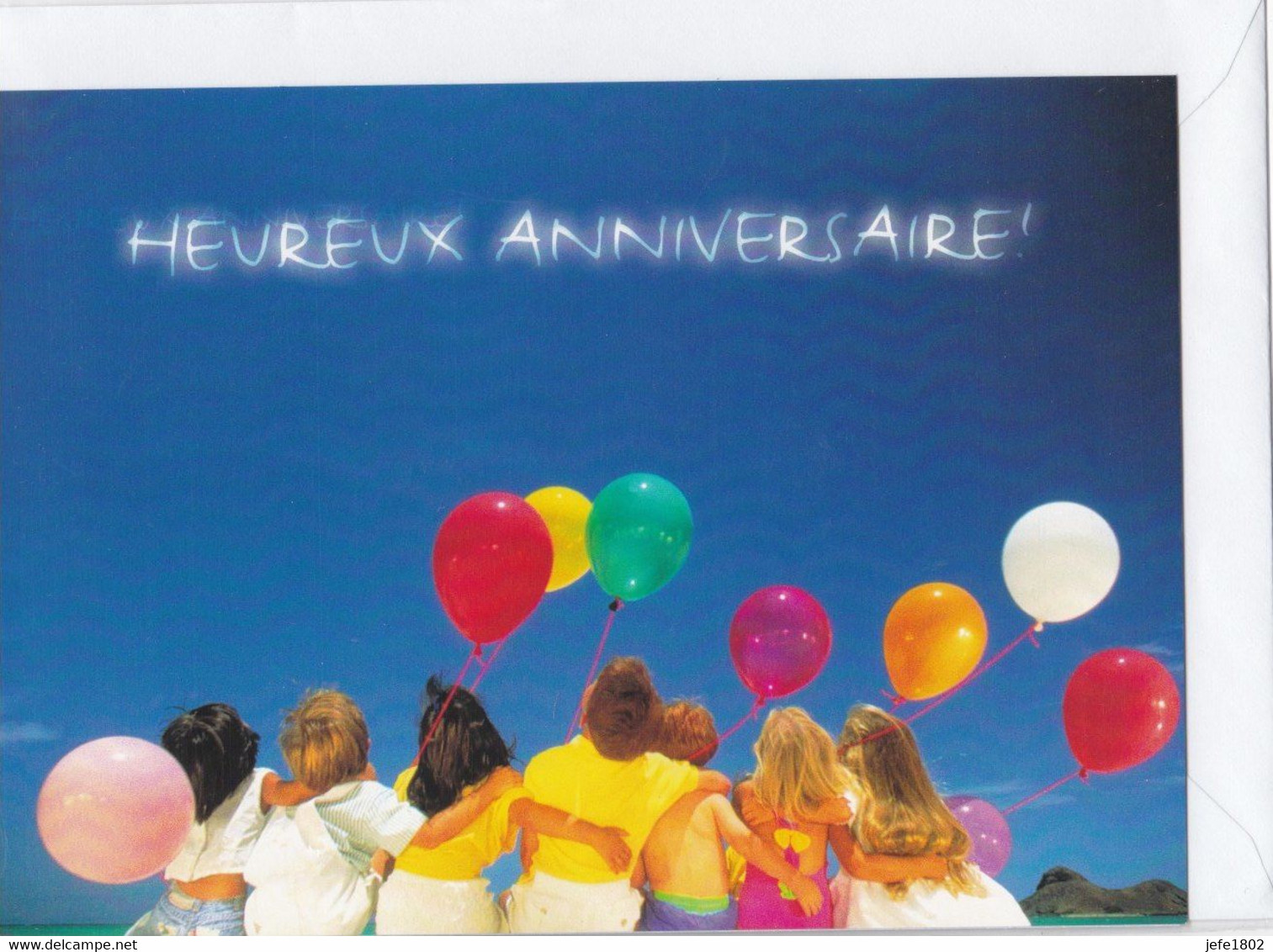 Postogram 165 F  / 00 - Heureux Anniversaire ! - Balloons - Postogram