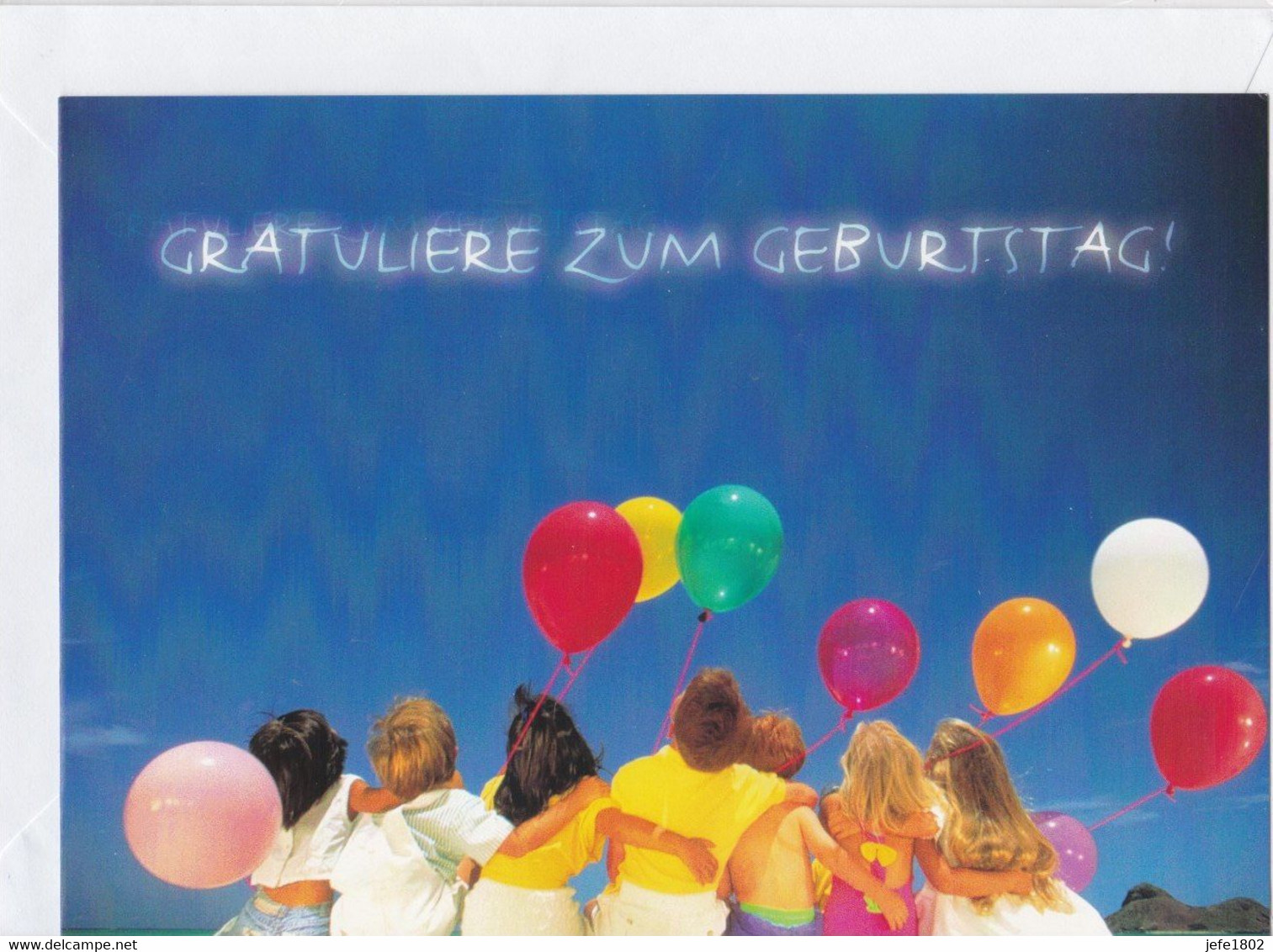 Postogram 166 D  / 00 - Gratuliere Zum Geburtstag ! - Balloons - Postogram