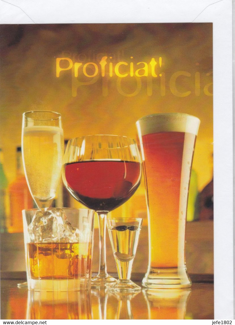 Postogram 167 N  / 00 - Proficiat ! - Beer - Champagne - Wine - Whisky ... - Postogram