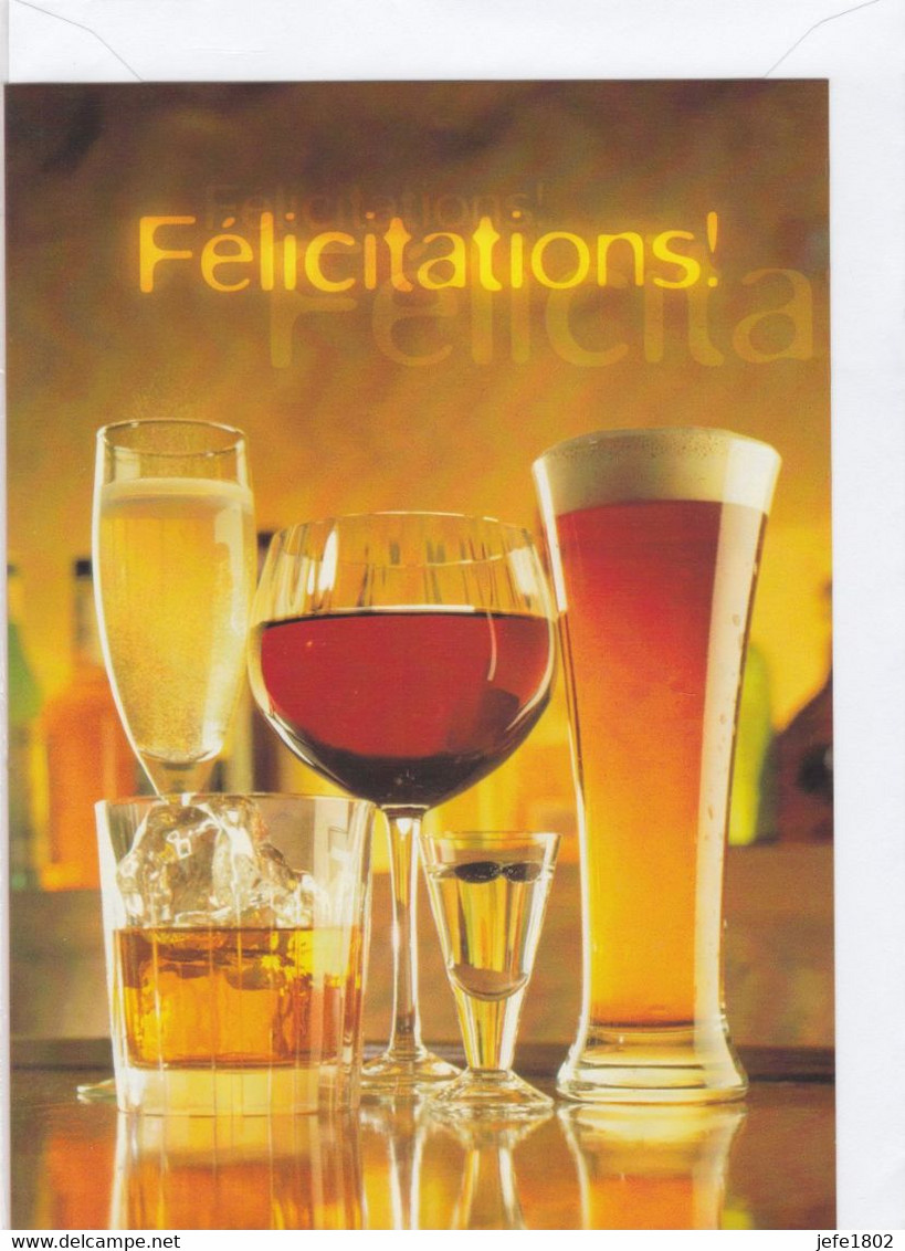 Postogram 168 N  / 00 - Félicitations ! - Beer - Champagne - Wine - Whisky ... - Postogram
