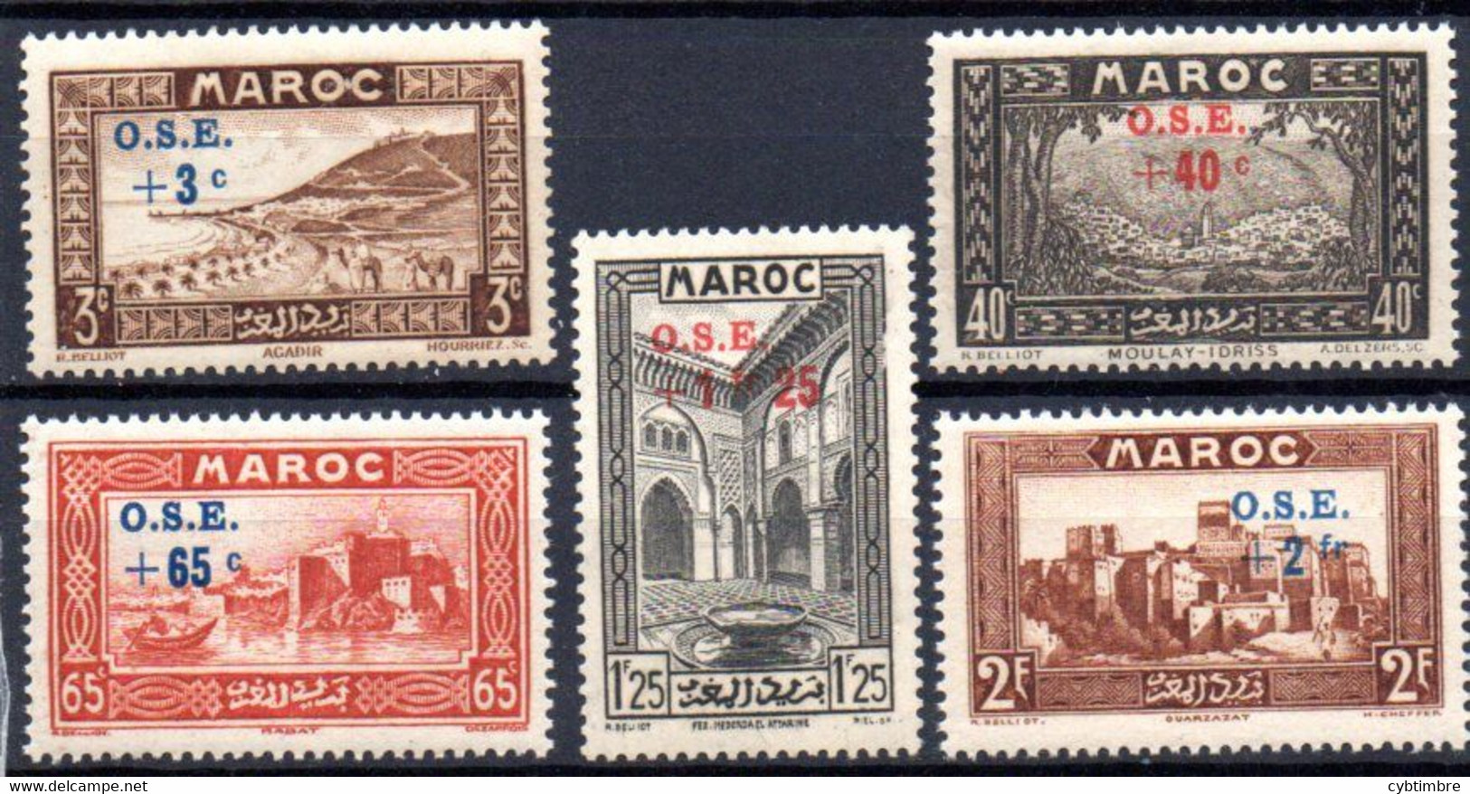 Maroc: Yvert N° 153/160**; MNH; 5 Valeurs - Ungebraucht