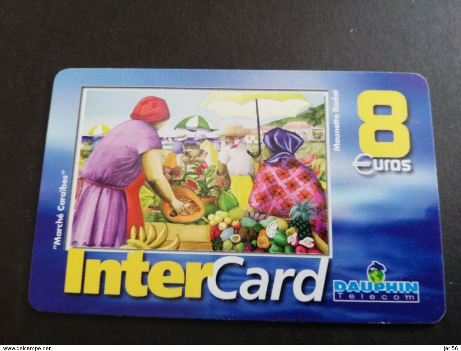 Caribbean Phonecard St Martin French INTERCARD  8 EURO  NO 085  **5235** - Antillas (Francesas)