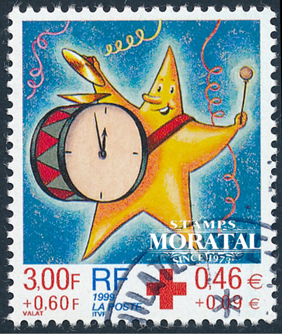 1999 France Yv 3288 Croix Rouge Croix Rouge (o) Oblitere TB Beau  (Yvert&Tellier) - Gebraucht