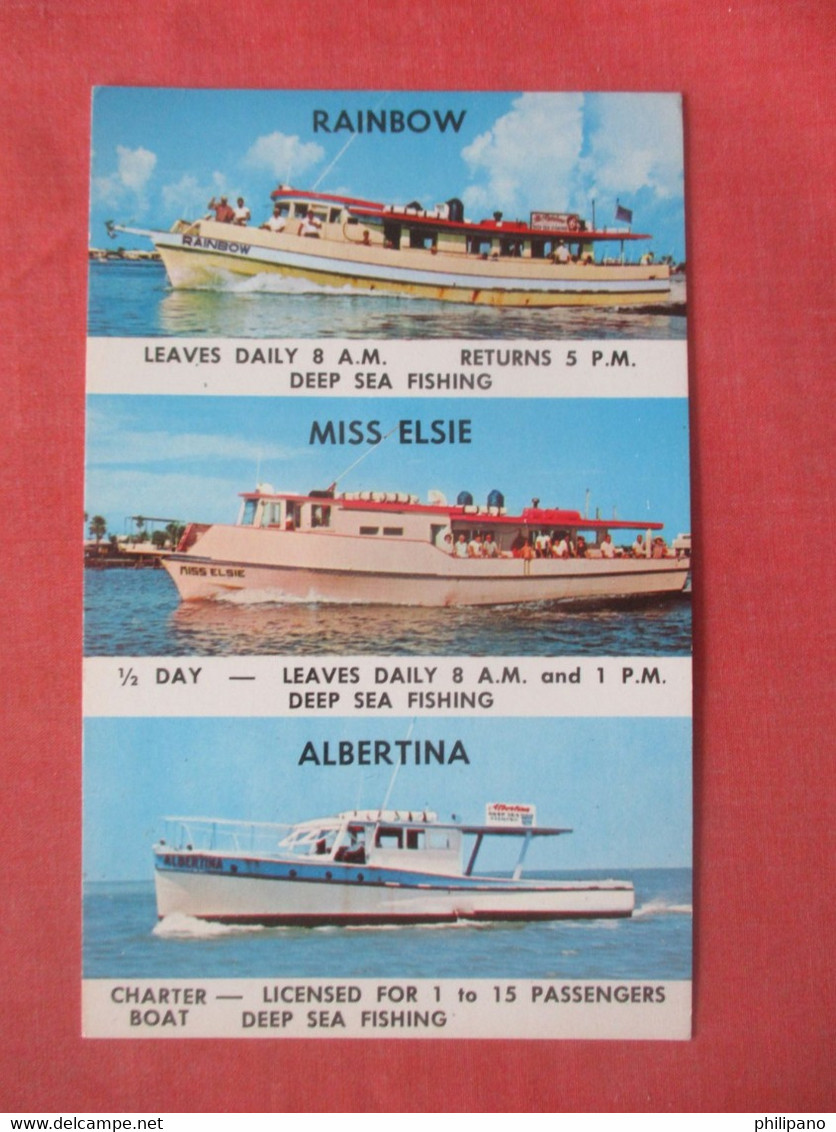 Charter Boats  Rainbow-Miss Elsie- Albertina    Clearwater Beach Florida > Clearwater      ref  4863 - Clearwater