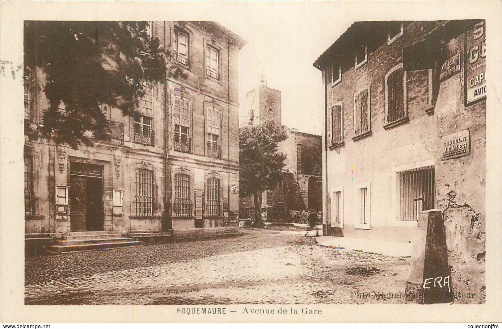 CPA FRANCE 30 " Roquemaure, Avenue De La Gare". - Roquemaure