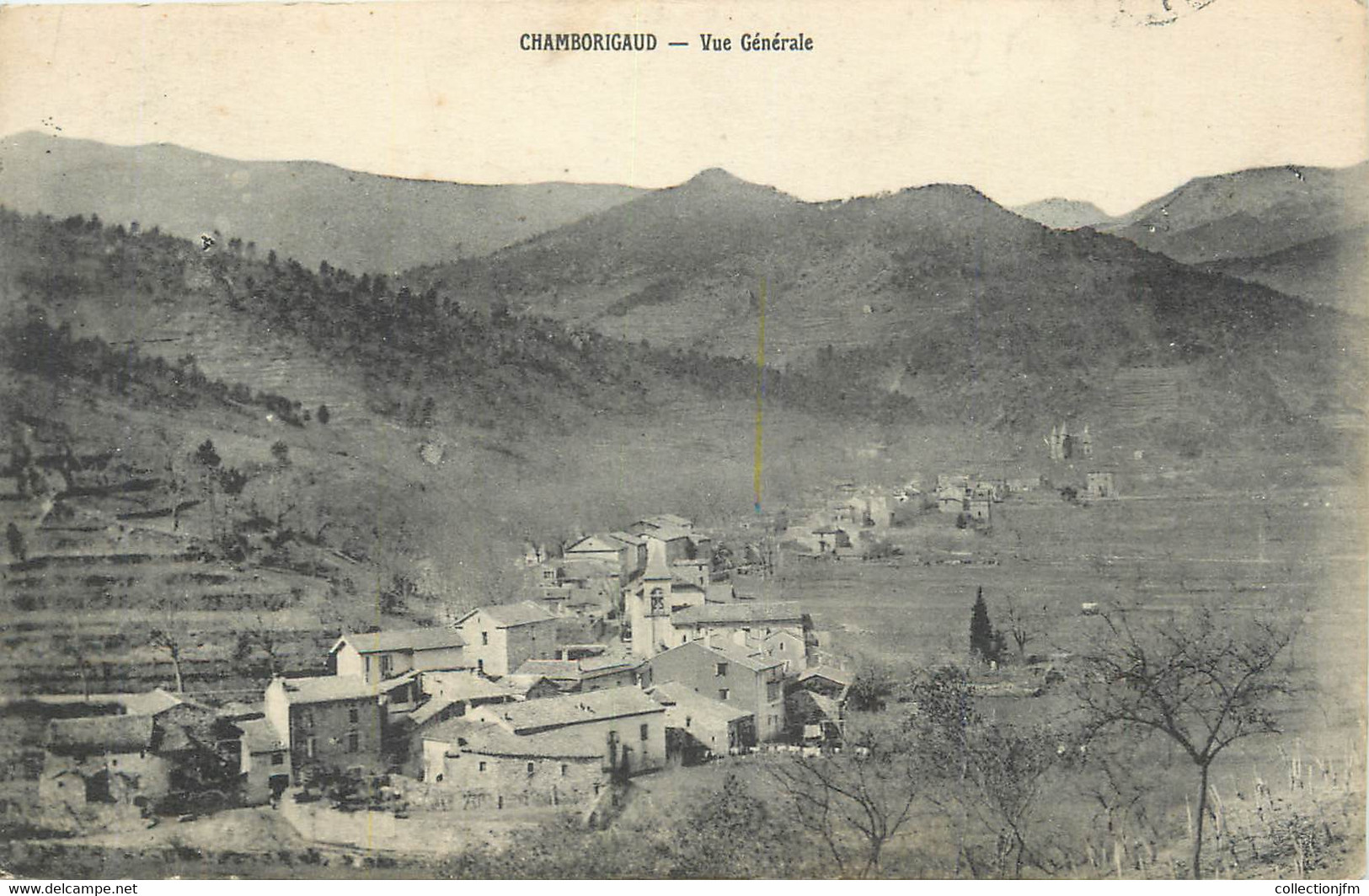 CPA FRANCE 30 " Chamborigaud, Vue Générale". - Chamborigaud