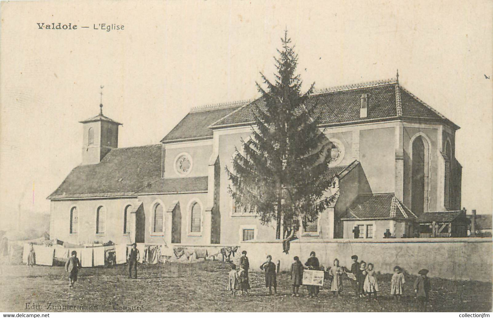 CPA FRANCE 90 " Valdoie, L'église". - Valdoie