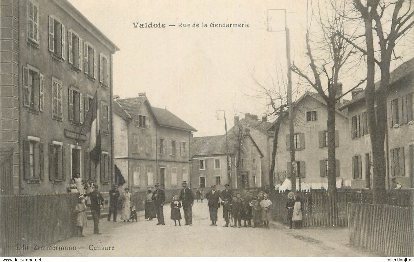 CPA FRANCE 90 " Valdoie, Rue De La Gendarmerie". - Valdoie