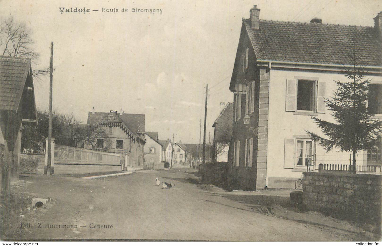 CPA FRANCE 90 " Valdoie, Route De Giromany". - Valdoie