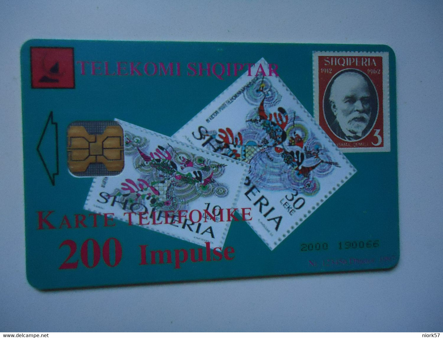 ALBANIA   USED   PHONECARDS  THLEPHONES STAMPS - Albanien