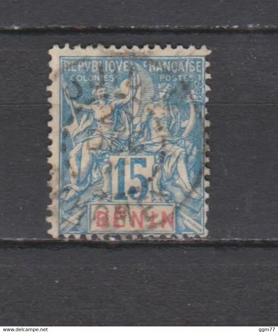 N° 25 TIMBRE BENIN OBLITERE  DE 1893      Cote : 32 € - Usados