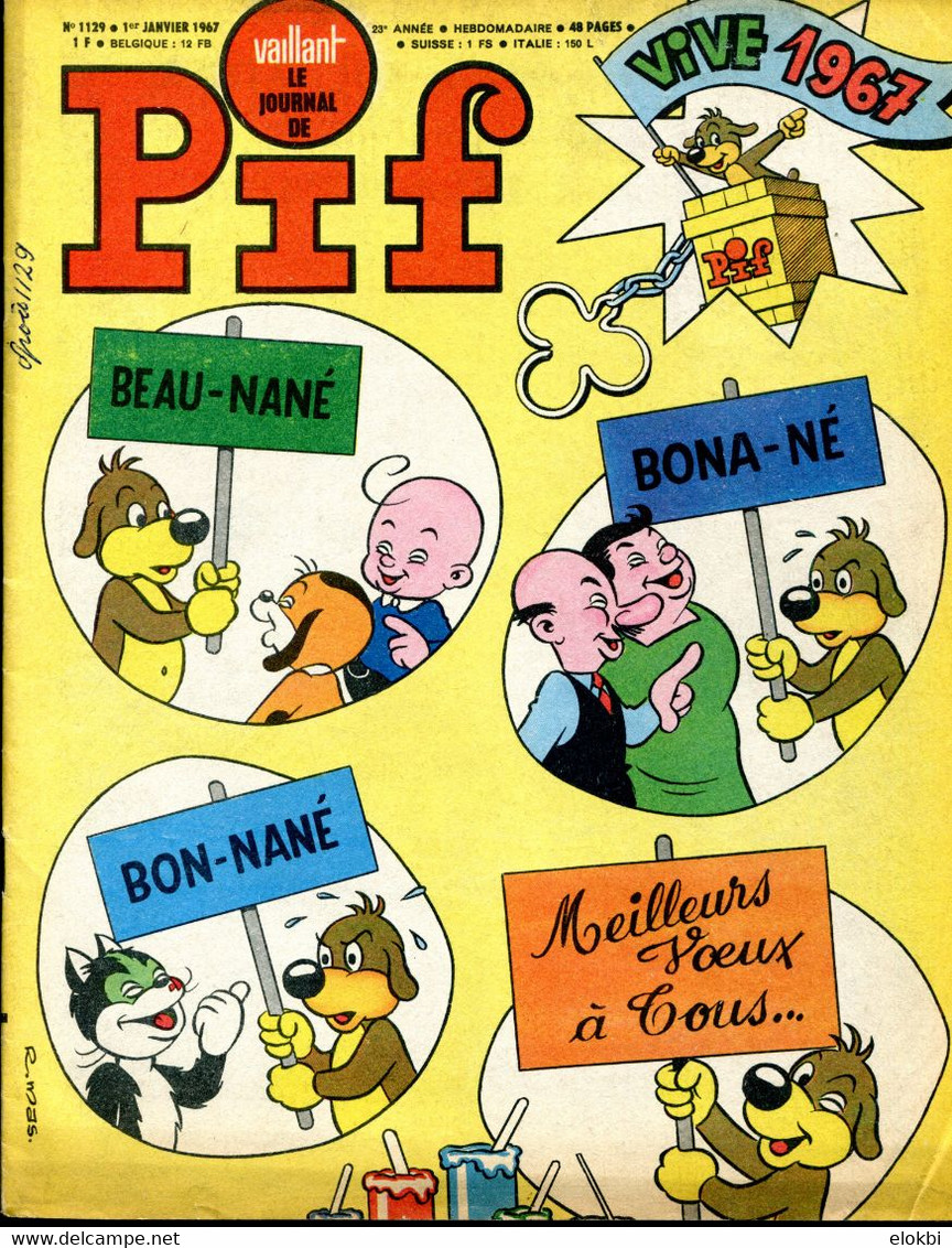 Vaillant N°1129 (N° Nouvel An 1967)  Avec Une BD Complète De Robin Des Bois "La Nef Des épices" - Vaillant