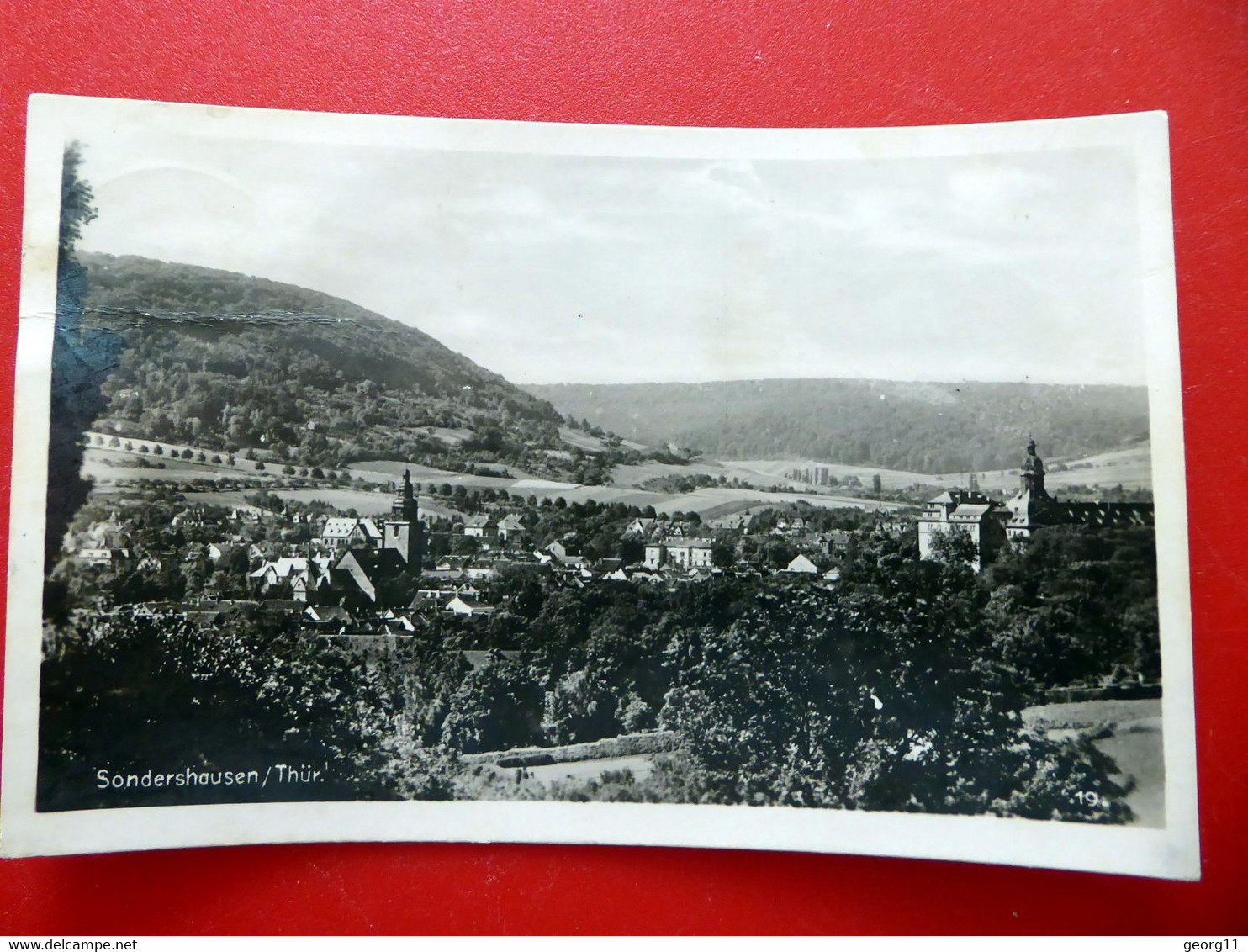 Sondershausen - Kirche Schloss - Sehr Alte Postkarte - Kleinformat - Echt Foto - Thüringen - Sondershausen