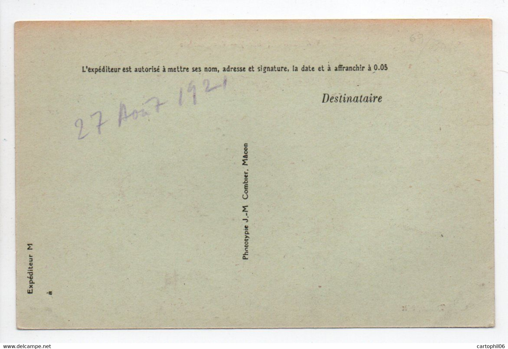 - CPA VALSONNE (69) - Vue Générale 1921 - Edition Tholin - - Autres & Non Classés