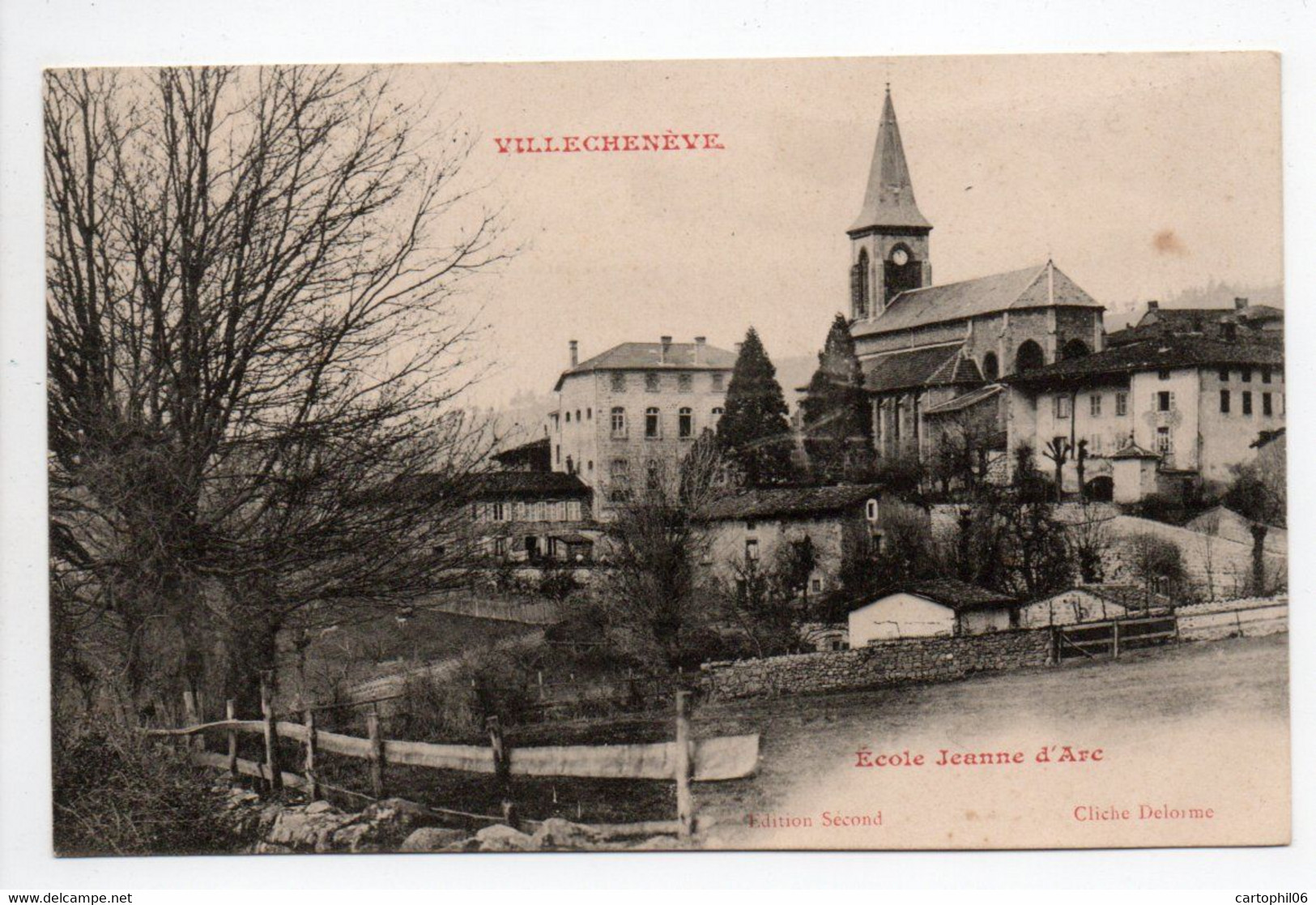 - CPA VILLECHENÈVE (69) - École Jeanne D'Arc - Edition Second - - Autres & Non Classés